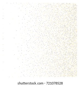 Gold texture festive sparkling confetti. Cosmic vector star dust, Christmas, New Year holidays luxury premium background. Magic decoration, silver, gold texture, firework, falling down stars on white.