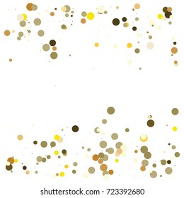 Gold texture festive sparkling confetti. Cosmic vector star dust, Christmas, New Year holidays luxury premium background. Magic decoration, silver, gold texture, firework, falling down stars on white.