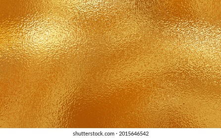 Gold texture. Golden background with effect metallic foil. Speckles gold material. Speckled glitter backdrop. Abstract shiny pattern. Shine metal plate for design invitation, cards, prints. Vector