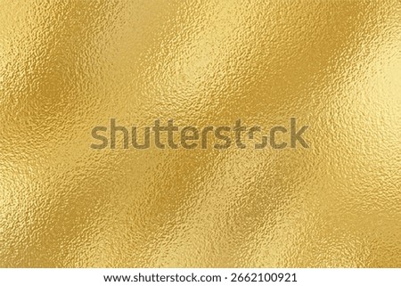 Gold texture. Golden background with effect metallic foil. Speckles gold material. Speckled glitter backdrop. Abstract shiny pattern. Shine metal plate for design invitation, cards, prints. Vector
