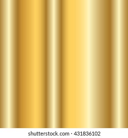 Gold texture. Golden gradient smooth material background. Textured bright metal with light, shiny. Metallic blank backdrop decorative pattern. Abstract art for banner, invitation. Vector Illustration.