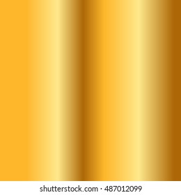 Gold texture. Golden gradient smooth material background. Textured bright metal with light, shiny. Metallic blank backdrop decorative pattern. Abstract art for banner, invitation. Vector Illustration.