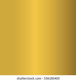 Gold texture. Golden gradient smooth material background. Textured bright metal with light, shiny. Metallic blank backdrop decorative pattern. Abstract art for banner, invitation. Vector Illustration