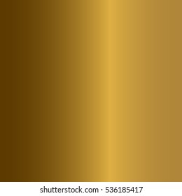 Gold texture. Golden gradient smooth material background. Textured bright metal with light, shiny. Metallic blank backdrop decorative pattern. Abstract art for banner, invitation. Vector Illustration