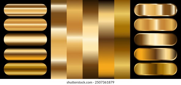  Gold Metallic banners