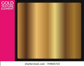 Gold Texture, Metallic Gradient Template, Gold Background Vector Eps 10