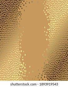 Gold texture on a beige background. Gold honeycomb with place for text. Wedding gold background. Abstract golden line art, textures for covers, invitations. Vector illustration.