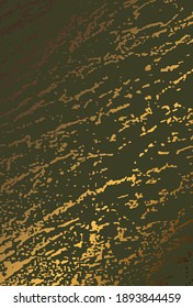 Goldene Textur auf dunkelgrünem Hintergrund. Hochzeit, goldener Hintergrund. Abstrakte goldene Linienkunst, Cover-Textur, Einladungen. Vektorgrafik.