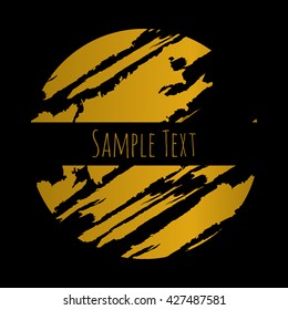 Gold texture paint stain. 