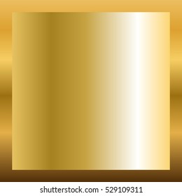 Gold texture vertical square pattern in frame. Light realistic, shiny, metallic golden gradient template. Abstract fashion metal decoration. Design for award, sale, background. Vector Illustration