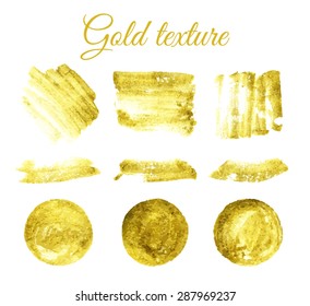 Gold texture. A water color background for festive inscriptions, cards, invitations, congratulations and design.