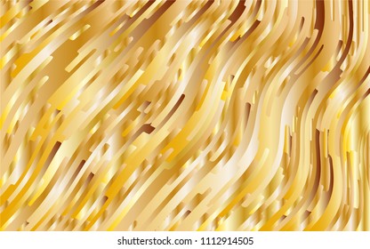 Gold texture. Yellow-golden gradient background. Minimal design. Abstract pattern with wave lines. Luxury colorful striped background. Geometric wavy backdrop. Vector illustration  