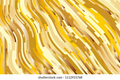 Gold texture. Yellow-golden gradient background. Minimal design. Abstract pattern with wave lines. Luxury colorful striped background. Geometric wavy backdrop. Vector illustration  