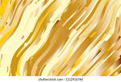Gold texture. Yellow-golden gradient background. Minimal design. Abstract pattern with wave lines. Luxury colorful striped background. Geometric wavy backdrop. Vector illustration  