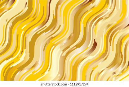 Gold texture. Yellow-golden gradient background. Minimal design. Abstract pattern with wave lines. Luxury colorful striped background. Geometric wavy backdrop. Vector illustration  