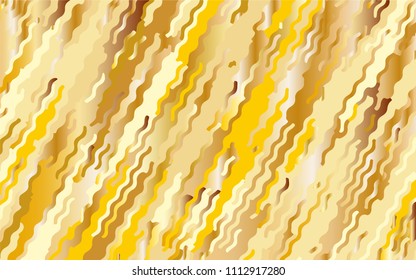 Gold texture. Yellow-golden gradient background. Minimal design. Abstract pattern with wave lines. Luxury colorful striped background. Geometric wavy backdrop. Vector illustration  