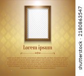 Gold Thai pattern background for greeting card, advertising, website, flyers, posters.