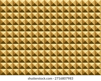 Ilustración de fondo de bloque tridimensional dorado