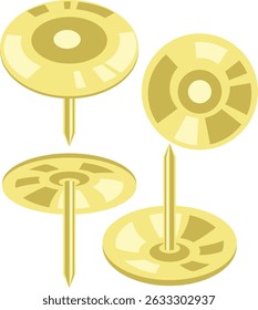 Pulgares de oro, Vector de Botones de oro.