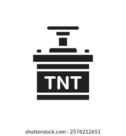 Gold Tnt Filled Icon Vector Illustration