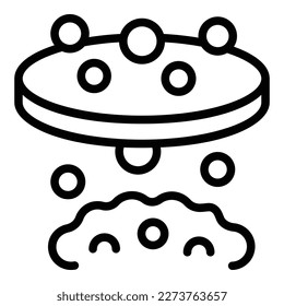 Gold tool icon outline vector. Golden mine. Stone miner
