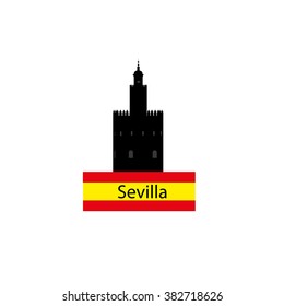 gold tower in Seville Spain