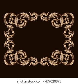 Gold traditional, Islam, arabic, indian ornament. Decorative retro greeting card or invitation design.