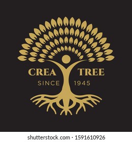 Gold Tree Logo Images Stock Photos Vectors Shutterstock