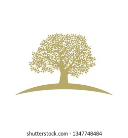 Gold Tree Vector Stock Vector (Royalty Free) 1347748484 | Shutterstock