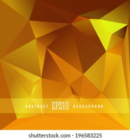 Plantilla de fondo de diseño abstracto del triángulo de oro