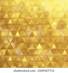 Gold Triangle Background Vector Design