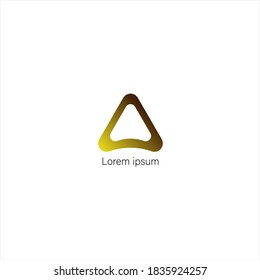 GOLD TRIANGLE DESIGN ART FÜR LOGO ICON APPS-UNTERNEHMEN