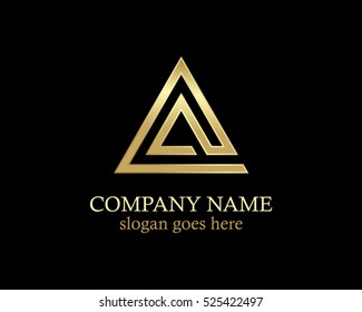 gold triangle logo