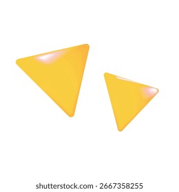 Gold Triangle Play Botões Melhor para Media Controls Game UI Elements e Modern App Interfaces