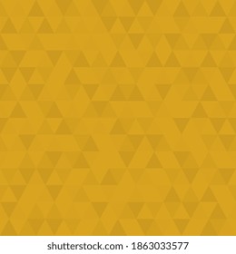 Gold Triangular Mosaic Abstract Seamless Pattern, Fortuna Gold Color Background