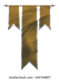 Gold triple flag