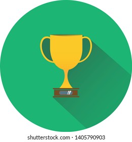 Gold trophy cup first place