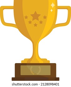 Arte de vectores de la Copa de Trofeo de Oro