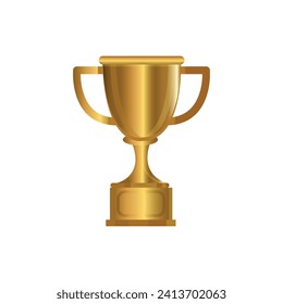 Gold trophy cup, Vector Trophy Design Trophy