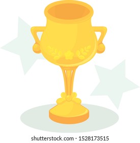Gold Trophy Cup For Winner