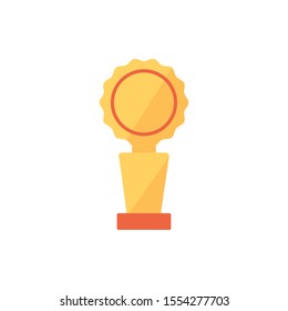 Gold trophy design, Winner competition success sport achievement leadership and challenge theme Vector illustration
