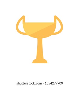 Gold trophy design, Winner competition success sport achievement leadership and challenge theme Vector illustration