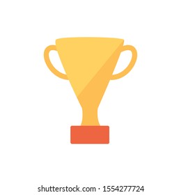 Gold trophy design, Winner competition success sport achievement leadership and challenge theme Vector illustration