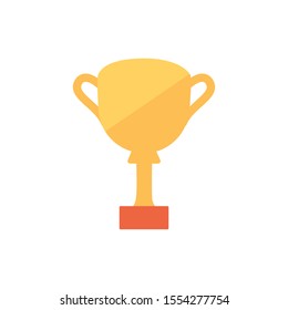 Gold trophy design, Winner competition success sport achievement leadership and challenge theme Vector illustration