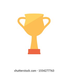 Gold trophy design, Winner competition success sport achievement leadership and challenge theme Vector illustration