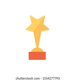 Gold trophy design, Winner competition success sport achievement leadership and challenge theme Vector illustration