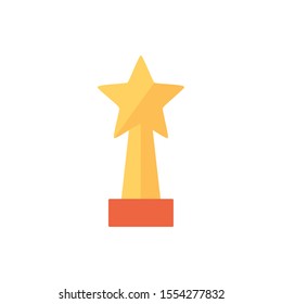 Gold trophy design, Winner competition success sport achievement leadership and challenge theme Vector illustration