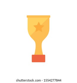 Gold trophy design, Winner competition success sport achievement leadership and challenge theme Vector illustration
