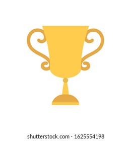 Gold trophy design, Winner first position competition success sport best leadership compete and challenge theme Vector illustration