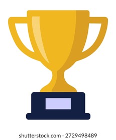 Ícone de troféu de ouro representando vitória, sucesso e campeonato